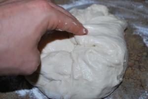 Tucking the dough