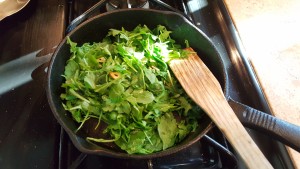 Wiliting the Arugula